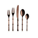 Bali Mirror Finish 5 Pc/20 Pc Bronze Flatware Set - BlueJay Avenue