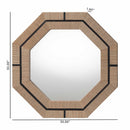 bali & pari Mirai Bohemian Woven Grasscloth Octagon Wall Mirror - BlueJay Avenue