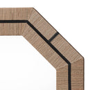 bali & pari Mirai Bohemian Woven Grasscloth Octagon Wall Mirror - BlueJay Avenue