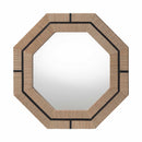 bali & pari Mirai Bohemian Woven Grasscloth Octagon Wall Mirror - BlueJay Avenue