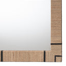 bali & pari Mirai Bohemian Woven Grasscloth Rectangle Accent Mirror - BlueJay Avenue