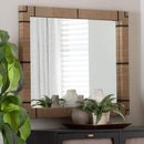 bali & pari Mirai Bohemian Woven Grasscloth Rectangle Accent Mirror - BlueJay Avenue