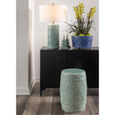 Bamboo Cylinder Celadon Lamp - BlueJay Avenue