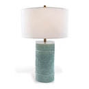 Bamboo Cylinder Celadon Lamp - BlueJay Avenue