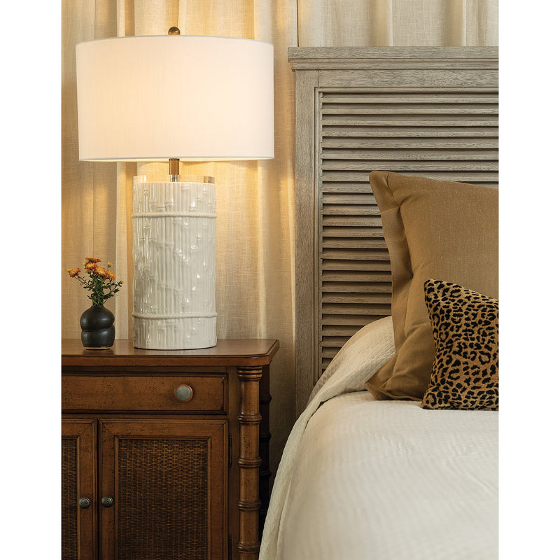 Bamboo Cylinder Cream Lamp - BlueJay Avenue