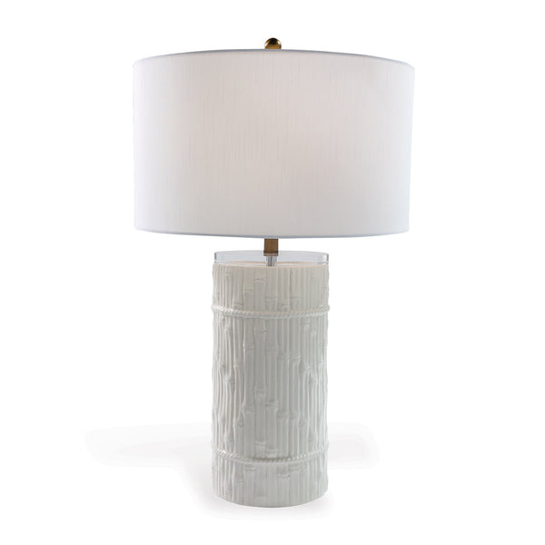 Bamboo Cylinder Cream Lamp - BlueJay Avenue
