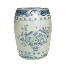 Barclay Butera Couture Blue & White Porcelain Garden Stool English Garden - BlueJay Avenue