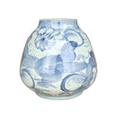 Barclay Butera Couture Blue & White Porcelain Mandarin Pot Silla Flower Motif - BlueJay Avenue