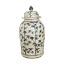 Barclay Butera Couture Graceful Bamboo Blue & White Ginger Jar - BlueJay Avenue