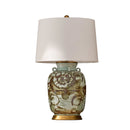 Barclay Butera Couture Rustic Brown Silla Flower Four Loop Handle Porcelain Jar Lamp - BlueJay Avenue