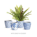Barclay Butera Dyansty Blue Ceramic Indoor Planter Pot - Set of 4 - BlueJay Avenue