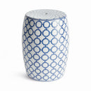 Barclay Butera Dynasty Link Stool - BlueJay Avenue
