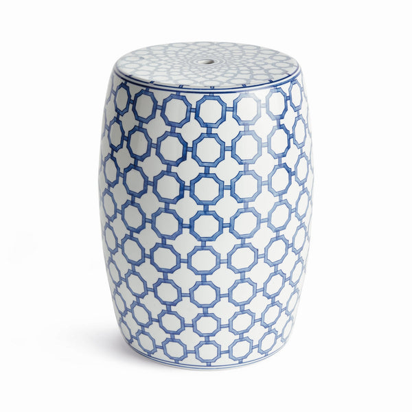 Barclay Butera Dynasty Link Stool - BlueJay Avenue