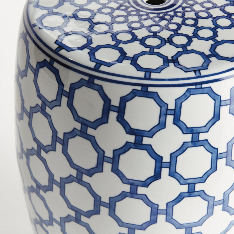 Barclay Butera Dynasty Link Stool - BlueJay Avenue