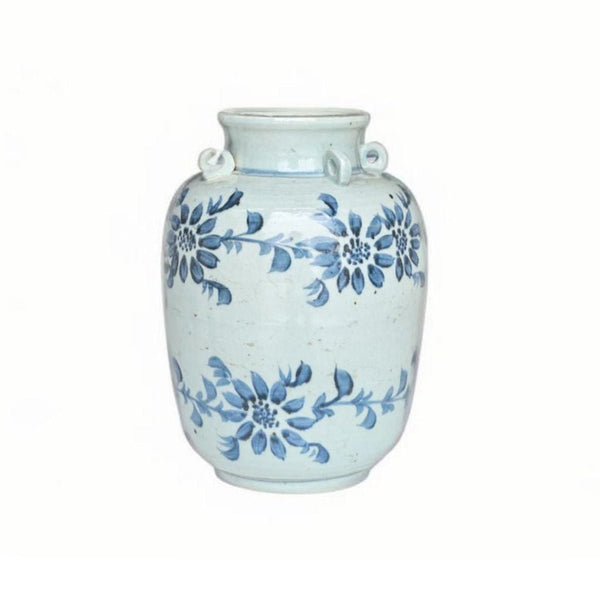 Barclay Butera Porcelain Ear Loop Ginger Jar Odesa Sunflower - BlueJay Avenue