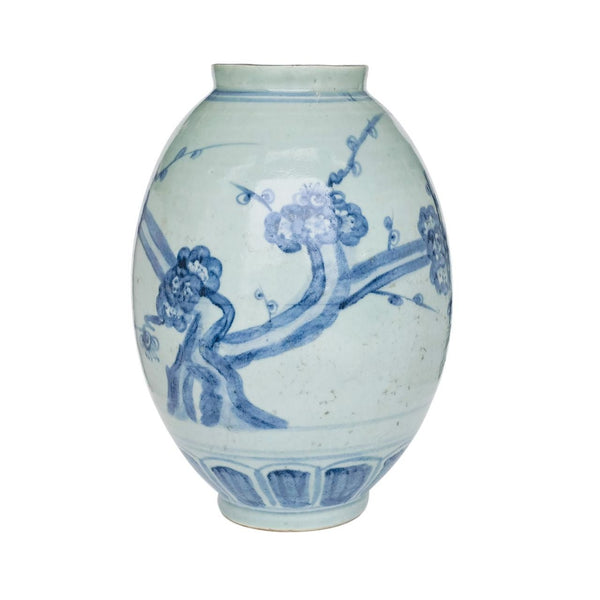 Barclay Butera Porcelain Olive Jar Cherry Blossom - BlueJay Avenue