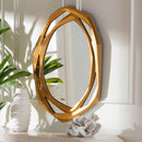 Baxton Studio Halen Antique Goldleaf Wall Mirror - BlueJay Avenue