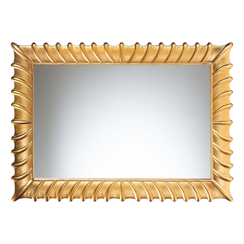 Baxton Studio Ygritte Antique Gold Wall Mirror - BlueJay Avenue