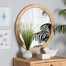 Bella Natural Rattan Round Mirror - BlueJay Avenue
