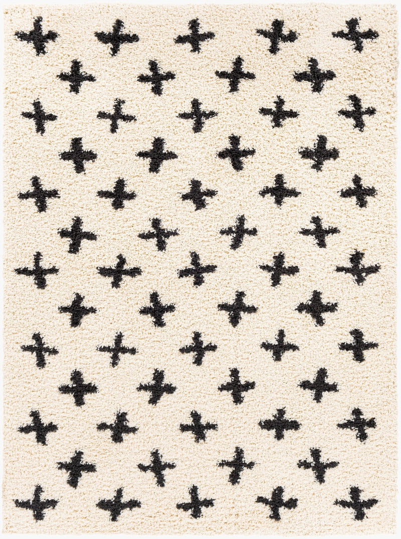 Beni Shag Cream Area Rug - BlueJay Avenue