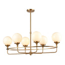 Beverly Hills 6 - Light Modern Gold Chandelier - BlueJay Avenue