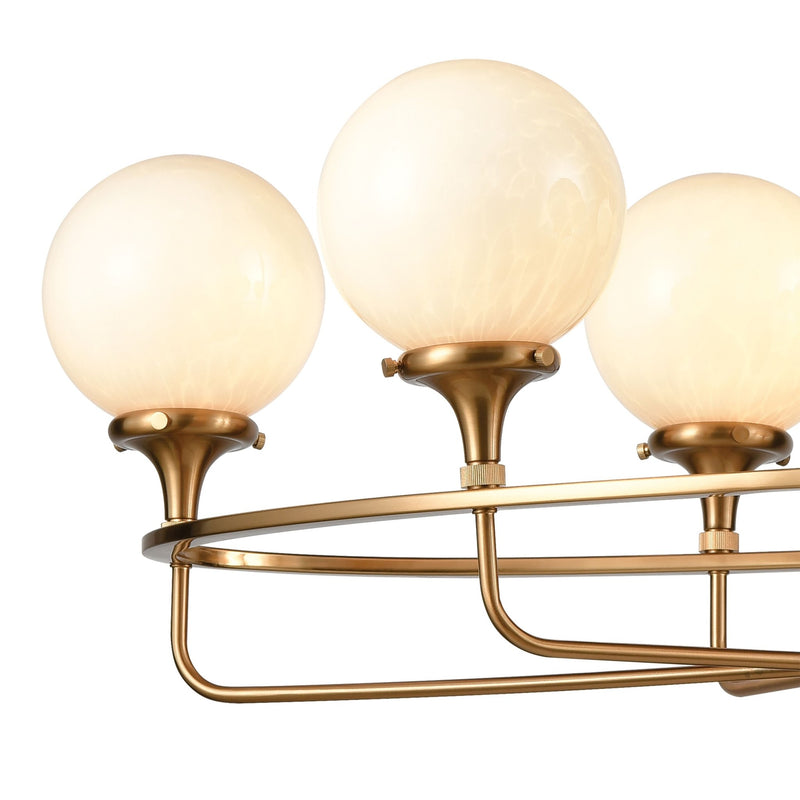 Beverly Hills 6 - Light Modern Gold Chandelier - BlueJay Avenue