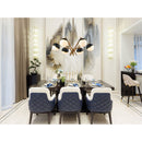 Blind Tiger 32'' Wide 6-Light Black & Aged Brass Chandelier Light Fixture - BlueJay Avenue