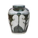 Blue & White Abstract Painting Porcelain Jar - BlueJay Avenue