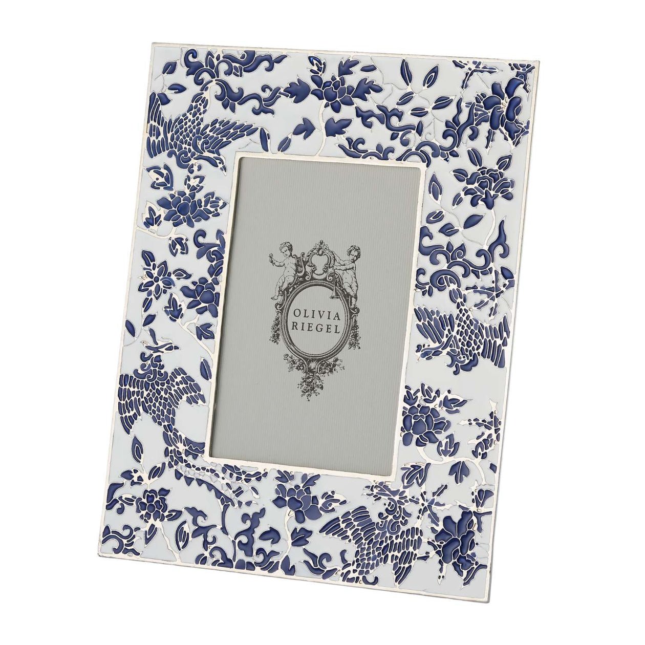 Olivia Riegel Blue & White Imperial Phoenix Frame | BlueJay Avenue ...