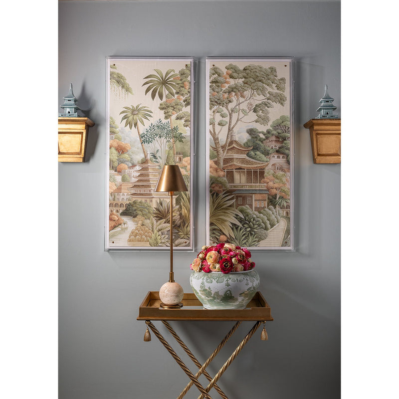 Boston Brass/Cream Buffet Lamp, Set Of 2 - BlueJay Avenue