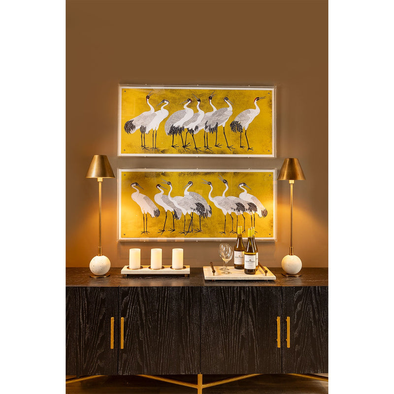 Boston Brass/Cream Buffet Lamp, Set Of 2 - BlueJay Avenue