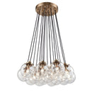 Boudreaux Matte Black & Gold Ceiling Light Fixture - BlueJay Avenue