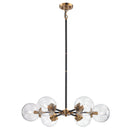 Boudreaux Modern Globe Chandelier Light Fixture – Antique Gold, Polished Nickel & White | 3, 6 & 8 Light - BlueJay Avenue