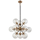 Boudreaux Modern Sputnik Chandelier Light Fixture – 12 & 18 Light Black & White - BlueJay Avenue
