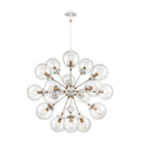 Boudreaux Modern Sputnik Chandelier Light Fixture – 12 & 18 Light Black & White - BlueJay Avenue