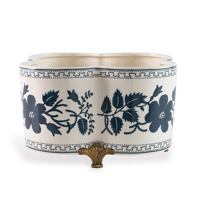 Breckenridge Quatrefoil Indoor Planter Pot - BlueJay Avenue