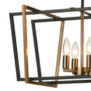 Bridgette 36" Modern Linear Chandelier Light Fixture – 8 Light Kitchen Island Lighting - BlueJay Avenue