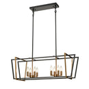 Bridgette 36" Modern Linear Chandelier Light Fixture – 8 Light Kitchen Island Lighting - BlueJay Avenue