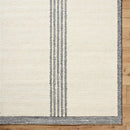 Brook Cream and Charcoal Hand Tufted Wool Area Rug - BlueJay Avenue