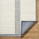 Brook Cream and Charcoal Hand Tufted Wool Area Rug - BlueJay Avenue
