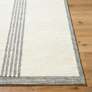 Brook Cream & Charcoal Hand Tufted Wool Rug - BlueJay Avenue