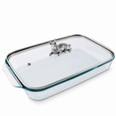 Bunny 3 Qt Pyrex Glass Baking Dish with Decorative Lid - BlueJay Avenue