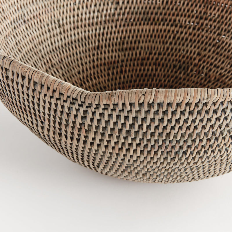 Burma Rattan Scalloped Edge Bowl - BlueJay Avenue