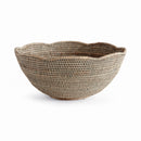 Burma Rattan Scalloped Edge Bowl - BlueJay Avenue