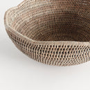 Burma Rattan Scalloped Edge Bowl - BlueJay Avenue