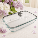 Butterfly 3 Qt Pyrex Glass Baking Dish with Decorative Lid - BlueJay Avenue