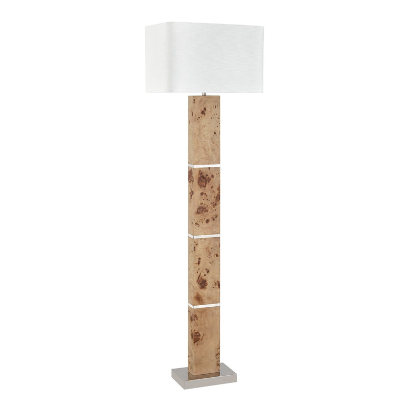 Cahill Floor Lamp, Natural Burl - BlueJay Avenue