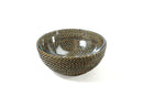 Calaisio Round Glass Serving Bowl with Handwoven Basket 2QT/4QT - BlueJay Avenue