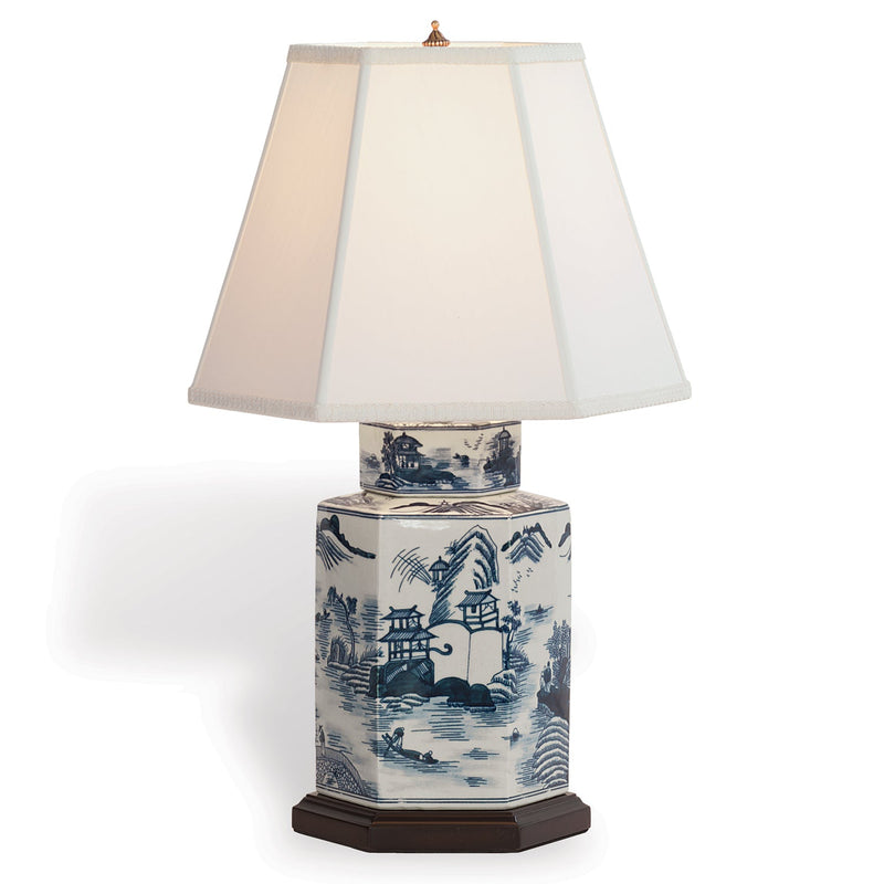 Canton Blue And White Table Lamp - BlueJay Avenue