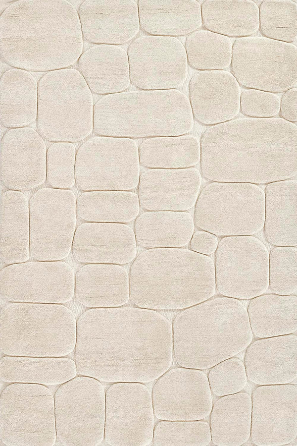 Canyon Hand Tufted Plush Cream Wool Rug - BlueJay Avenue